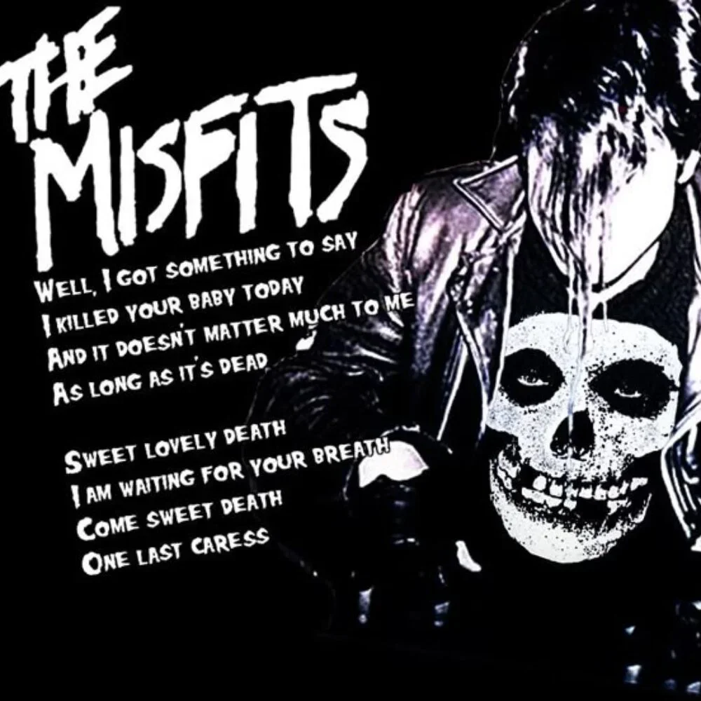 Vintage Y2K The Misfits Last Caress Mini Bowling Bag Purse Danzig Crimson Ghost
